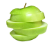 Sliced Green Apple